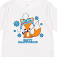 thumbnail image 4 of Inktastic Happy Hanukkah with Fox and Snowflakes Boys or Girls Long Sleeve Toddler T-Shirt, 4 of 5