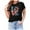 Black, variant on OAVQHLG3B 4th of July Outfits for Women American Flag T Shirt O-Neck Print Tops T-shirt Short Sleeve Casual Blouse