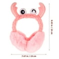 thumbnail image 2 of MLINS Plush Cartoon Crab Earmuffs Lady's Earmuff Man 24X19X14CM Pink, 2 of 8
