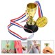 thumbnail image 2 of 12 piezas Mini vasos de oro de plástico Premios de recompensa Niños Pequeñas medallas Premios de regalo para niños Trofeo de oro (6x Trofeos + 6x Medallas), 2 of 8