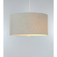 thumbnail image 3 of Home Concept 2 Light 14 Inch Swag Hanging Drum Pendant, Textured Oatmeal, 3 of 4