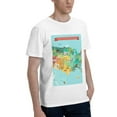thumbnail image 2 of Bingfone Usa Tourist Map Men'S Loose Fit Short-Sleeve Pocket T-Shirt, 2 of 7