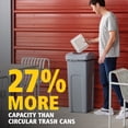 thumbnail image 2 of PLKJYEHD Square Garbage Bin with Non-touchable Swinging Lid, 23 Gallons in Gray Color, Highly Suitable for Outdoor, Restaurant, School and Kitchen Areas., 2 of 7