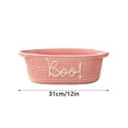thumbnail image 3 of Halloween Woven Basket With Handle For Trick Or Treat Candy Storage And Party Decoration(Pink-31cm), 3 of 4