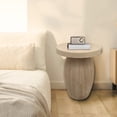 thumbnail image 3 of Parisloft Boho Accent Round End Table - 15.7"Dia. x 20.5"H, Small Side Table Circular Nightstand Plant Stand, Sofa Side Table for Livng Room Bedroom Small Space, 3 of 10