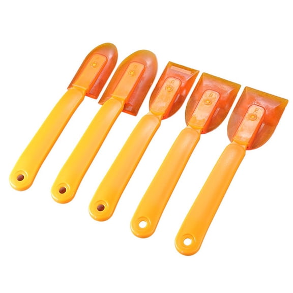 5-Piece Rubber Caulking Tool Set Multipurpose Adhesive Decal Remover for Glass,Stone Metal Surfaces