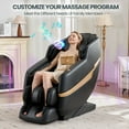 thumbnail image 5 of Artist Hand Full Body Zero Gravity Massage Chair Recliner with 10 Fix Rollers, 6 Modes, Bluetooth Speakers, Waist Heating, Foot Roller Massage, Airbags, 5 of 7