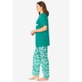 thumbnail image 3 of Dreams & Co. Plus Size Graphic Tee Pure Cotton PJ Set, 3 of 6