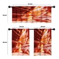 thumbnail image 4 of LALILO Kitchen Curtains and Valances Set of 3 36" Interior Window Treatment Tiers for Window Decor, 4 of 5