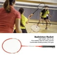 thumbnail image 4 of Raquette de Badminton, Ensemble de Raquette de Badminton de Remplacement Léger en Alliage de Fer Professionnel pour l'Entraînement Rouge, 4 of 7
