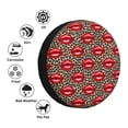 thumbnail image 5 of Rv Spare Tire Cover 17 inch - Bright red lips leopard Tire Covers for Trailers, Adjustable Camper Spare Tire Cover, 5 of 7