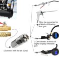 thumbnail image 2 of Adaptador de bomba de aire de conector rápido para compresor de calibre de cabezal de conversión rápida automática, 2 of 5