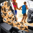 thumbnail image 4 of FUIALDOLG Halloween Terry Cloth Car Seat Cover Machine Washable, Compatible with Truck Seat Van, Bucket Seat Protector Fit for Sedan Vehicle Halloween Spooky 1 Pack, 4 of 7
