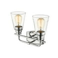 thumbnail image 3 of Z-Lite 428-2V Annora 2 Light 13" Wide Vanity Light - Nickel, 3 of 4