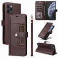 thumbnail image 1 of FOXDOCK Funda tipo Cartera para iPhone 12 Pro Max – Cubierta de Cuero PU con Múltiples Ranuras, Bolsillo para Efectivo y Correa de Muñeca, 1 of 6