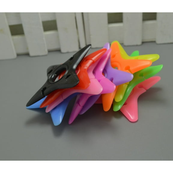 KALLORY 10Pcs Silicone Star Shape Cable Organizer Cord Winder for Earphones and Appliances, Assorted Colors