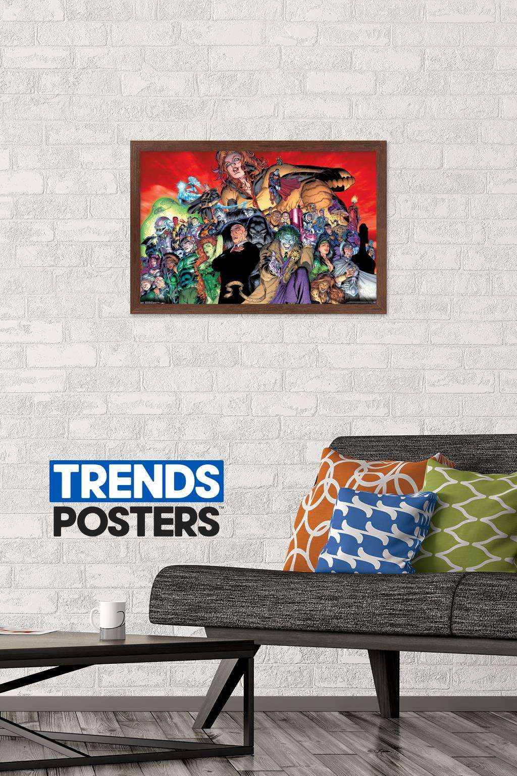 DC Comics - The Legion of Doom - Villains Wall Poster, 14.725" x 22.375", Framed