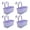 Light Purple, variant on 4 Pcs Large Hanging Flower Pots for Railing Railing Planter Box for Any Balcony, Porch or Deck Countryside Style Window Planter Boxes Are Perfect to Herbs & Flowers for Garden(Light Blue)