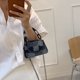 thumbnail image 3 of Sywqhk Moda Mujer Color Costura Pu Messenger Bag Cadena Mini Bolsos (Negro) Sywqhk Para estrenar, 3 of 9
