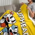 thumbnail image 3 of Cuphead Flannel Blanket 50*60 in inch Soft And Comfortable With Clear Patterns And Easy Cleaning, 3 of 6