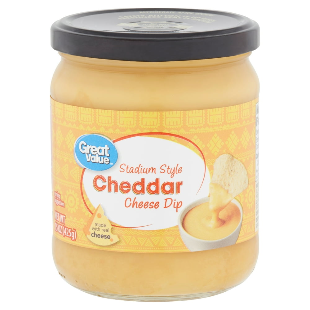 Great Value Stadium Style Cheddar Cheese Dip, 15 oz