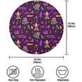 thumbnail image 2 of GZHJMY Mardi Gras Round Placemasts Set of 4, Non-Slip Heat Resistant Place Mats Washable Kitchen Dining Table Mats, 15.4", 2 of 5