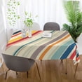 thumbnail image 5 of Yayeee Tablecloths for Rectangular Tables 54 x 54 inch Party Table Cover, Striped Pattern, 5 of 6