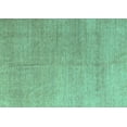 thumbnail image 1 of Ahgly Company Machine Washable Indoor Rectangle Abstract Turquoise Blue Modern Area Rugs, 7' x 10', 1 of 4