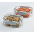Mainstays 1.9 Cup Rectangular Tritan StainProof Food Storage Container