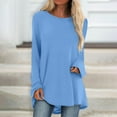 thumbnail image 2 of Knosfe Womens Tunic Tops To Wear with Leggings Crewneck Long Long Sleeve Plus Size Y2k Shirts Dressy Loose Fit Women Blouse Casual Fashion Fall Comfy Plus Size Going Out Tops, 2 of 6