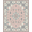 Pink Blue Green, Pattern 12, variant on ODIKA 8'x10' Washable Area Rug Whimsical Vine Border Blush Dorm Pastel Nursey Oushak Pink Playful for King Size Bedroom Under Bed, Master Suite, Non-Shedding, Easy Care