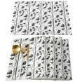thumbnail image 3 of Plant Bamboo Black White Table Runner Home Wedding Table Flag Mat Table Centerpieces Decoration Party Dining Long Tablecloth, 3 of 5