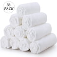 thumbnail image 4 of Shimeyao Lot de 36 Serviettes de Salon Résistantes à l'Eau de Javel, Serviettes Absorbantes en Microfibre pour Cheveux et Visage, Serviettes Sans Peluches, Serviette de Gym Résistante à l'Eau de Javel pour Maison Salon Spa Barbier, 16 x 27 Pouces (Blanc), 4 of 6