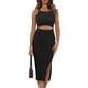 thumbnail image 1 of Vestido de verano para mujer, vestido con abertura, elegante, sin mangas., 1 of 6