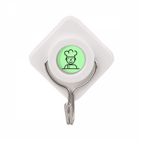 

Chef Stick Drawing Brief Concise Amusing Adhesive Wall Hooks Hanging Self Sticky