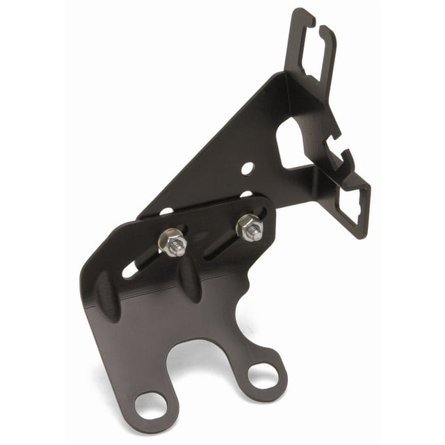Edelbrock Carburetor Throttle Cable Bracket 8031 For Use With Small And Big Block Chevy Engines; Not Adjustable; Black Powder Coat; Steel
