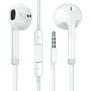 Wired Earbuds,3.5mm Jack in Ear Headphones with Microphone Suitable for Smartphones,Computers,Laptops,IPads,MP3 Players