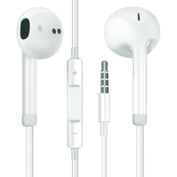 Wired Earbuds,3.5mm Jack in Ear Headphones with Microphone Suitable for Smartphones,Computers,Laptops,IPads,MP3 Players