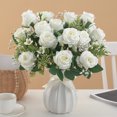 thumbnail image 3 of Artificial Flower Good Detail Realistic No Wither No Watering Long-lasting Fake Rose Photo Prop Table Centerpiece Wedding Party Decor Supplies, 3 of 7