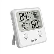 BALDR Digital Thermometer & Hygrometer Monitor, Fast Response Indoor Temperature & Humidity Gauge, Monitor Device with Large, Easy-to-Read LCD Display, 3.9 in x 3.9 in x 1.2 in