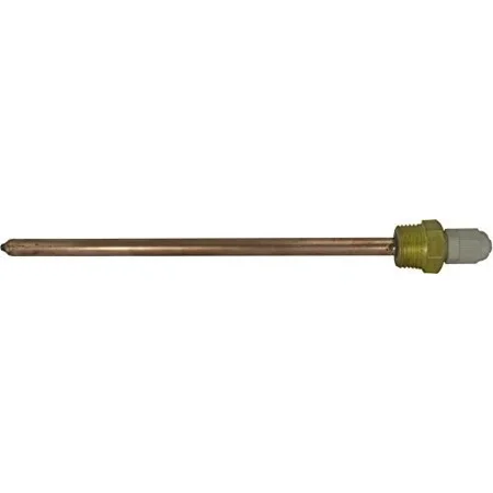 20cm/7.9" Copper Thermowell Probe for Temperature Sensors in Solar Water Heater Tanks and Pipe