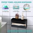 thumbnail image 3 of Dispensador de pañuelos de papel de acero inoxidable para pared, soporte para dispensador de toallas de papel para baño y cocina, 3 of 5