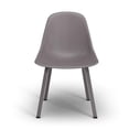 thumbnail image 3 of Pemberly Row Mid-Century Molded Plastic Seat Dining Chair in Gray, 3 of 6