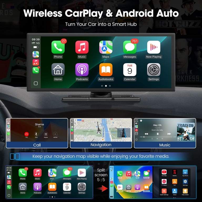 新品LAMTTO 10.25インチ Android搭載 CarPlay Lamtto, CarStereo, Wireless CarPlay Android Auto 10.25
