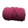 thumbnail image 4 of Hilo grueso, hilo grueso voluminoso, hilo gigante de tubo de tejido suave con nudo trenzado de 500 g, Morado oscuro, 4 of 9