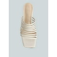 thumbnail image 5 of Fairleigh Off White Strappy Slip On Sandals, 5 of 6