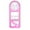 Pink-319, variant on Multifunctional Undergraduate Math Ruler, Rotatable Drawing Template with Geometric Shapes, Transparent Plastic Design for Precision Sketching and Drafting, Ideal for Educational, Office,