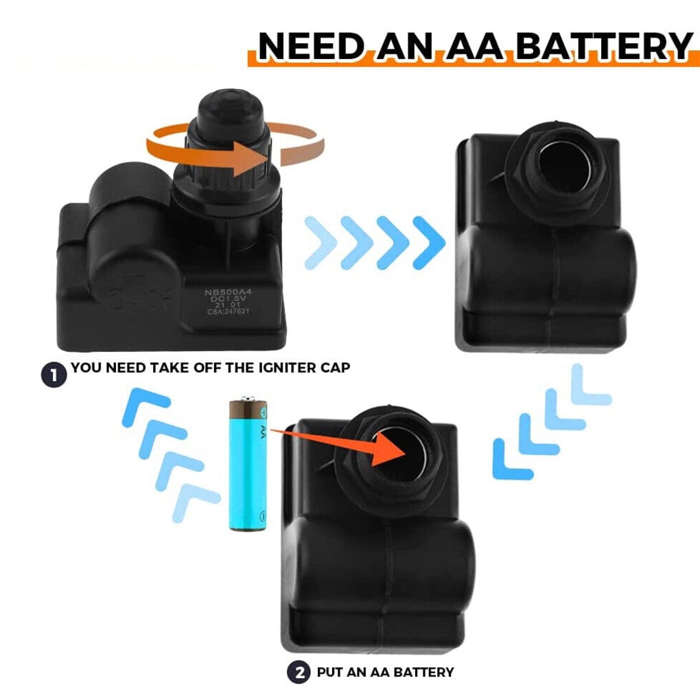 destyer BBQ Replacement Outlet AA Battery Push Button Ignitor