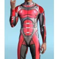 thumbnail image 4 of Mono sexy con estampado 3D para hombre, disfraz de Halloween, cosplay, cremallera frontal, Zentai, colorido, para fiesta, carnaval, 4 of 5