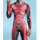 thumbnail image 4 of Mono sexy con estampado 3D para hombre, disfraz de Halloween, cosplay, cremallera frontal, Zentai, colorido, para fiesta, carnaval, 4 of 5